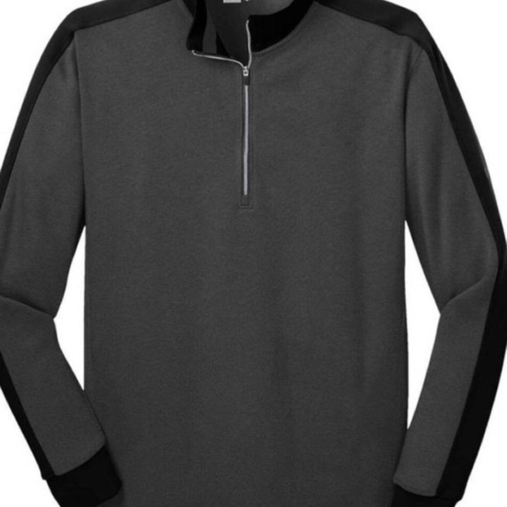 Nike Golf Men's Black & Gray Colorblock Quarter Zip Pullover Jacket Size S